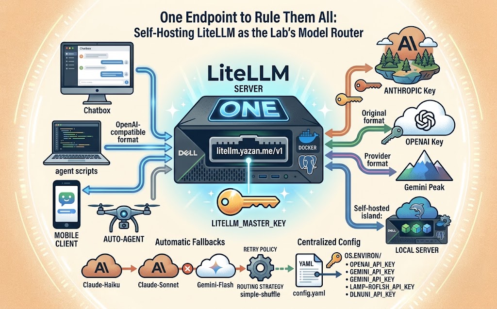 One Endpoint to Rule Them All: Self-Hosting LiteLLM as the Lab's Model Router